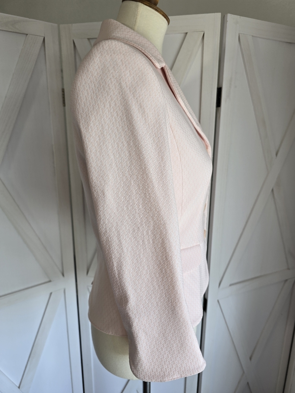 Vintage Tahari Arthur S Levine Women's Blazer in Pale Pink - Picture 6 of 11